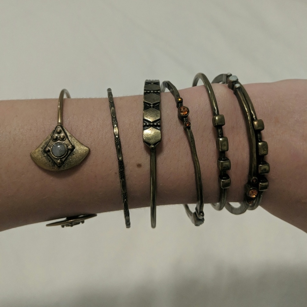 Free People Bangles set of 7